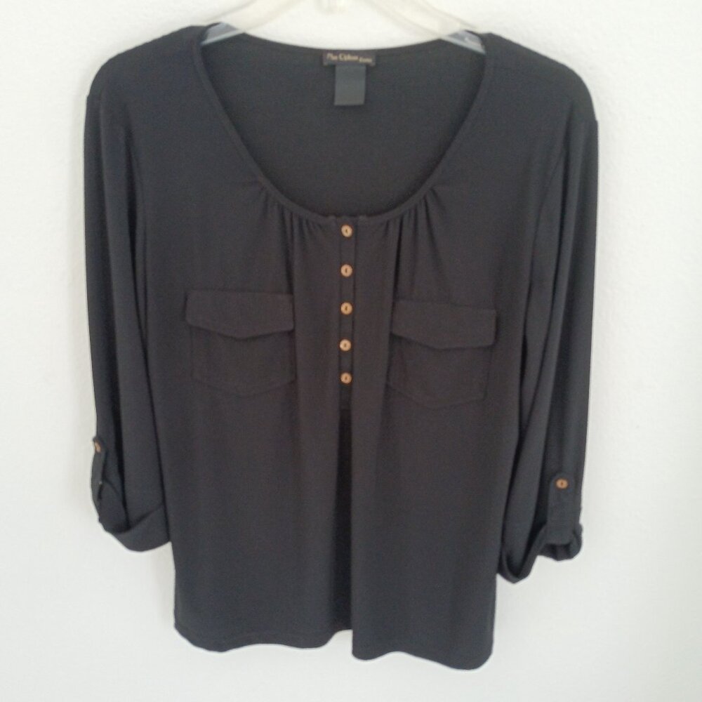 NueOptions black blouse